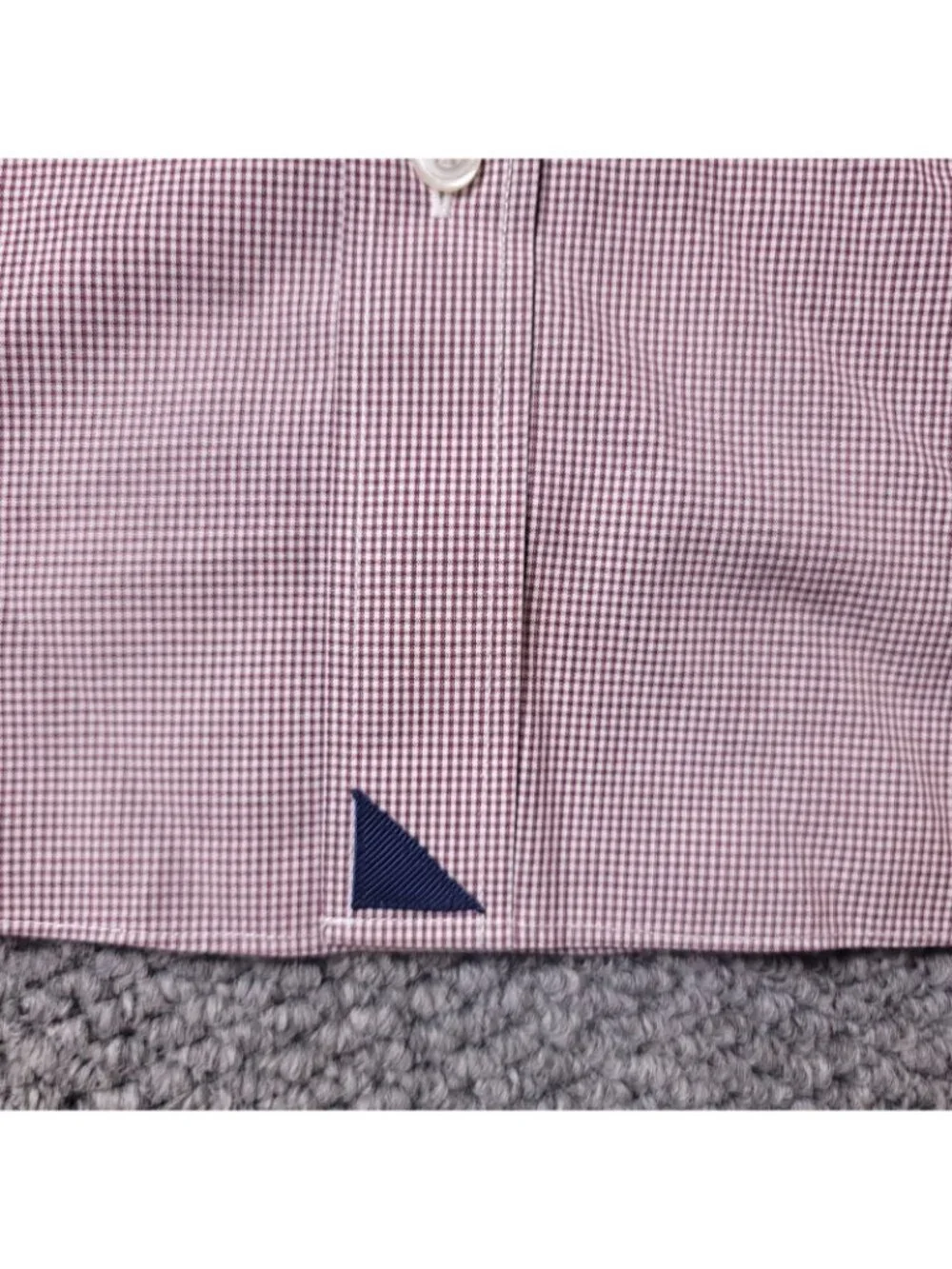UNTUCKit Garguilo Shirt Mens L Large Slim Maroon Button Long Sleeve Cotton